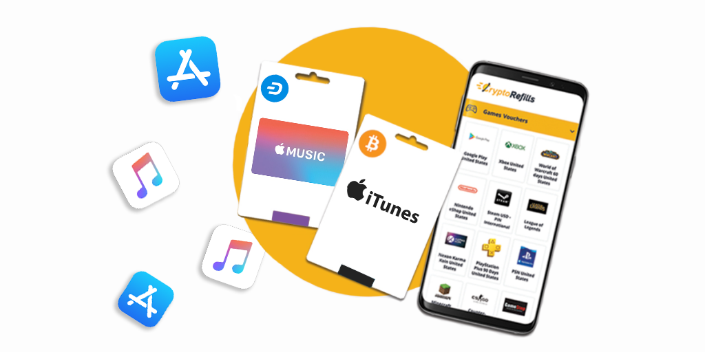 Buy and Sell iTunes Gift Card with Crypto - Cheap Vouchers