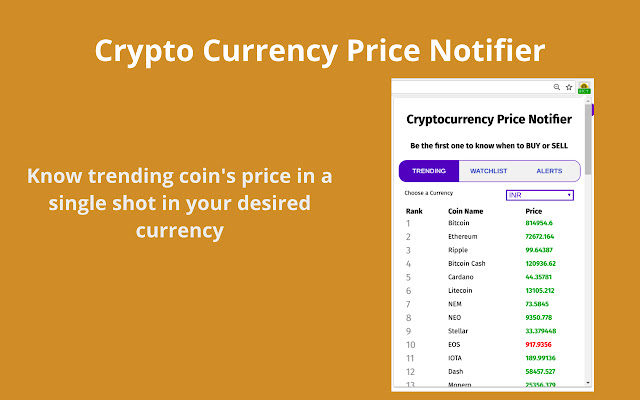 Cryptocurrency Price Alert | Download