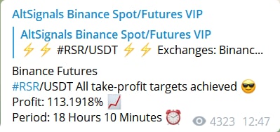 Binance Spot Signals Telegram needed? Join our Premium Crypto Signals