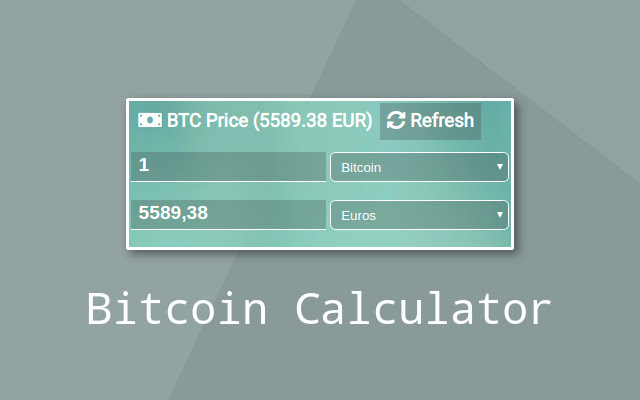 Bitcoin Price Calculator - BTC to USD current price