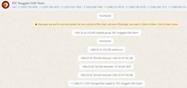 Bitcoin / BTC Trading WhatsApp Groups SCAM - Cryptocurrency Chartered Accountants Mumbai