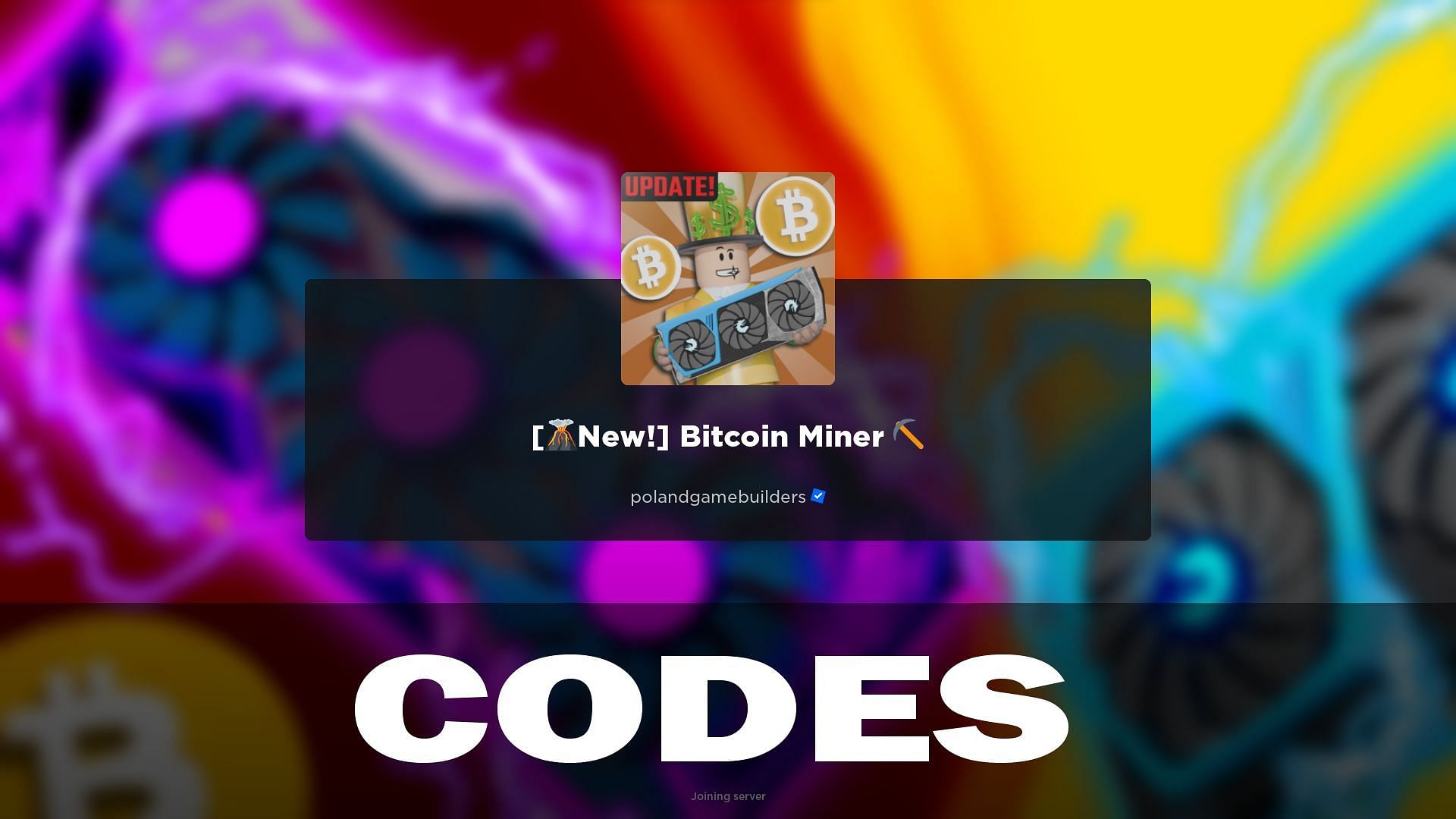 Bitcoin Miner ⛏️ - Roblox