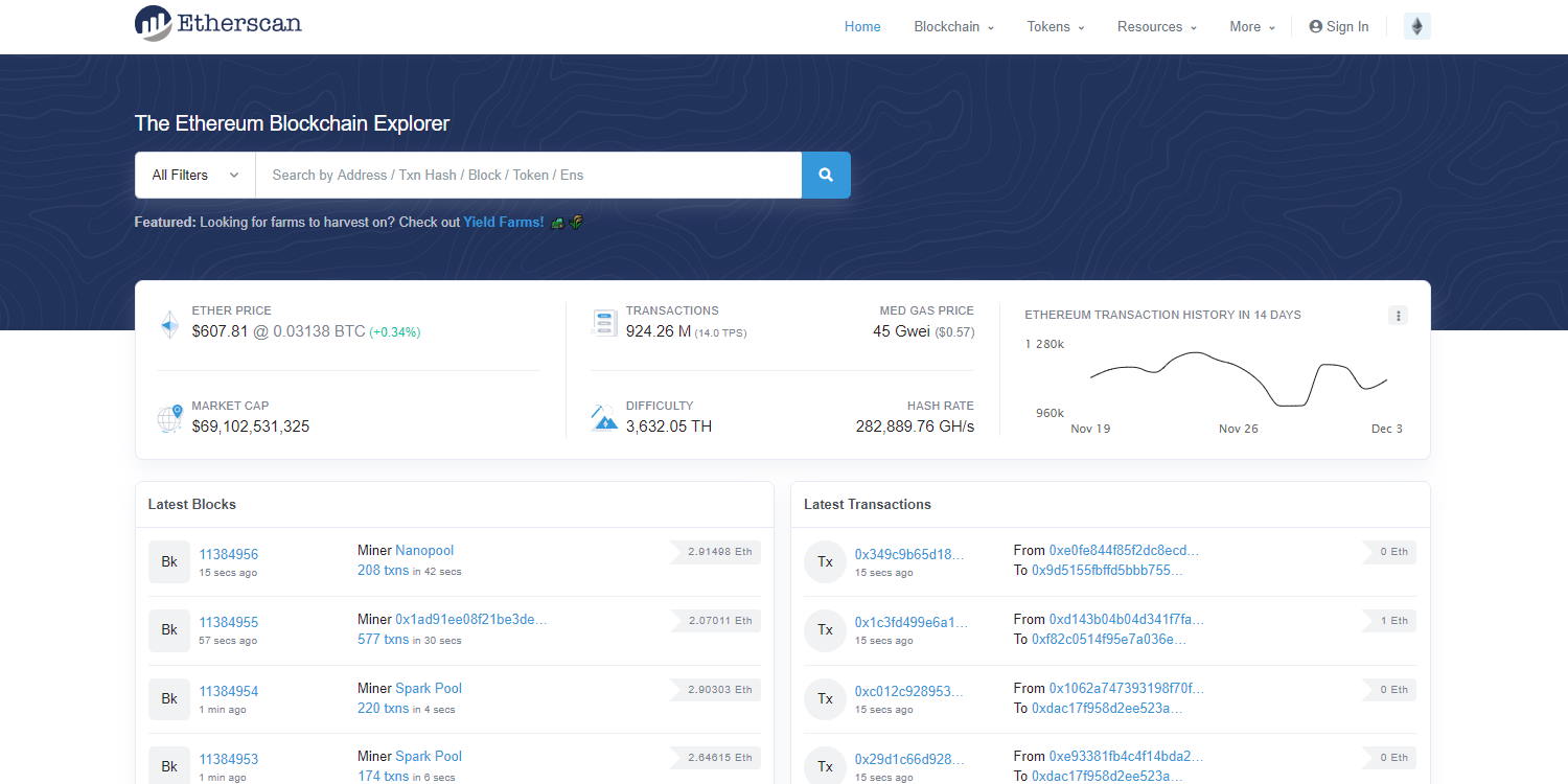 Ethereum Classic blockchain explorer | Blockscout