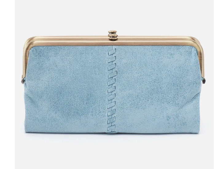 Hobo International Leather Wallet - Light Blue