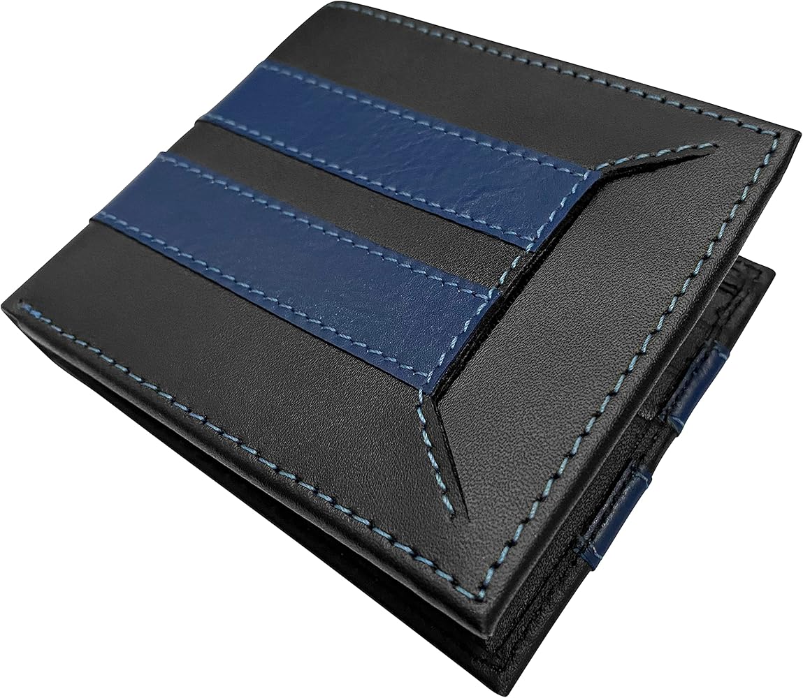 Rothco Thin Blue Line Flag Nylon Commando Wallet ()