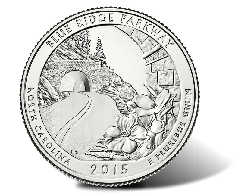 D Blue Ridge Parkway Quarter Coin Value Prices, Photos & Info