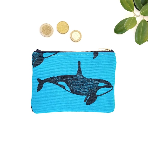 Blue Whales Family White iPhone Wallet Case