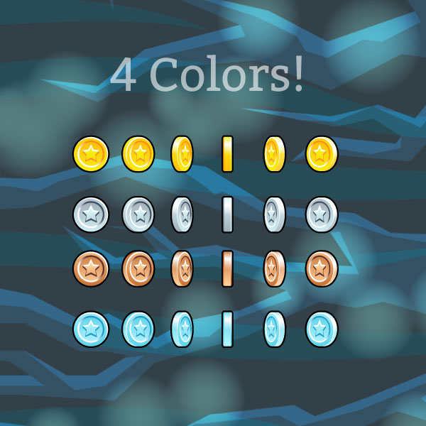 Free Pixel Art Coins // Gold, Silver, Bronze by ok_lavender