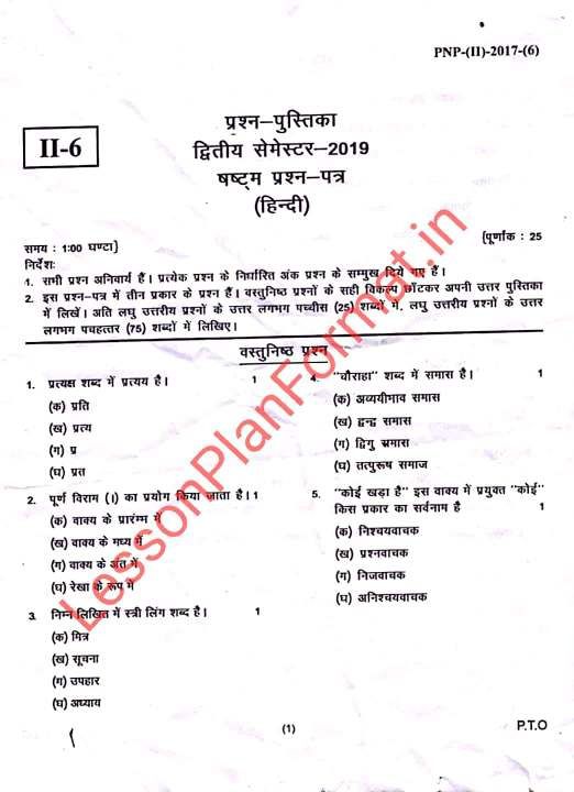 University of Lucknow / Course Outlines (Syllabus)