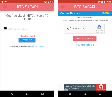 BTC SAFARI - Free Bitcoin - Old Versions APK