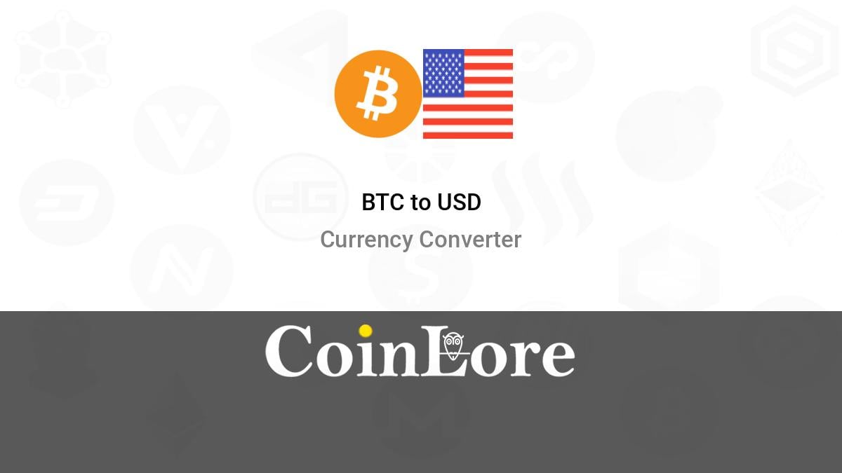 1 BTC to USD - Bitcoin to US Dollar Converter - helpbitcoin.fun