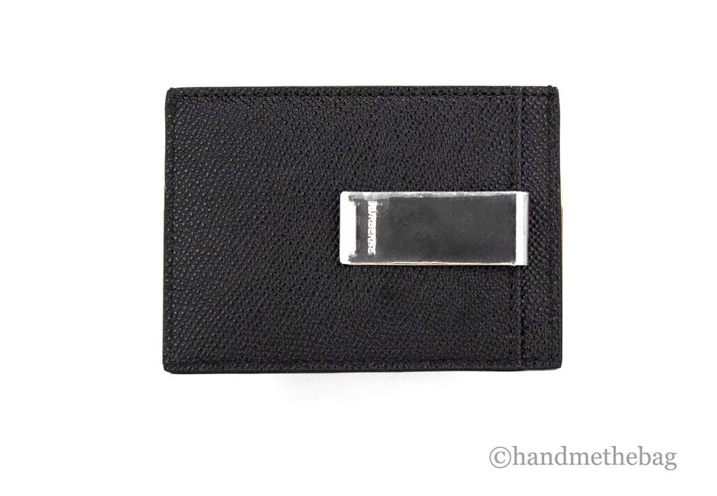 Burberry Mens Motif Card Holder With Money Clip Check – Luxe Collective