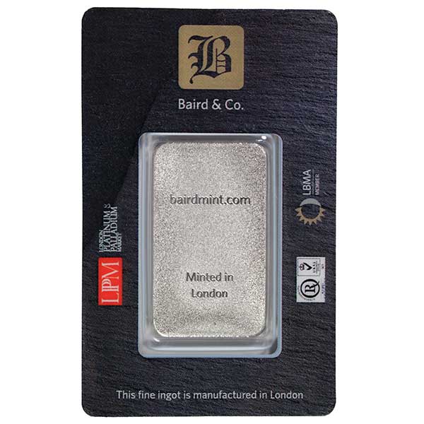 Compare prices of 1 oz Rhodium Bar from online dealers