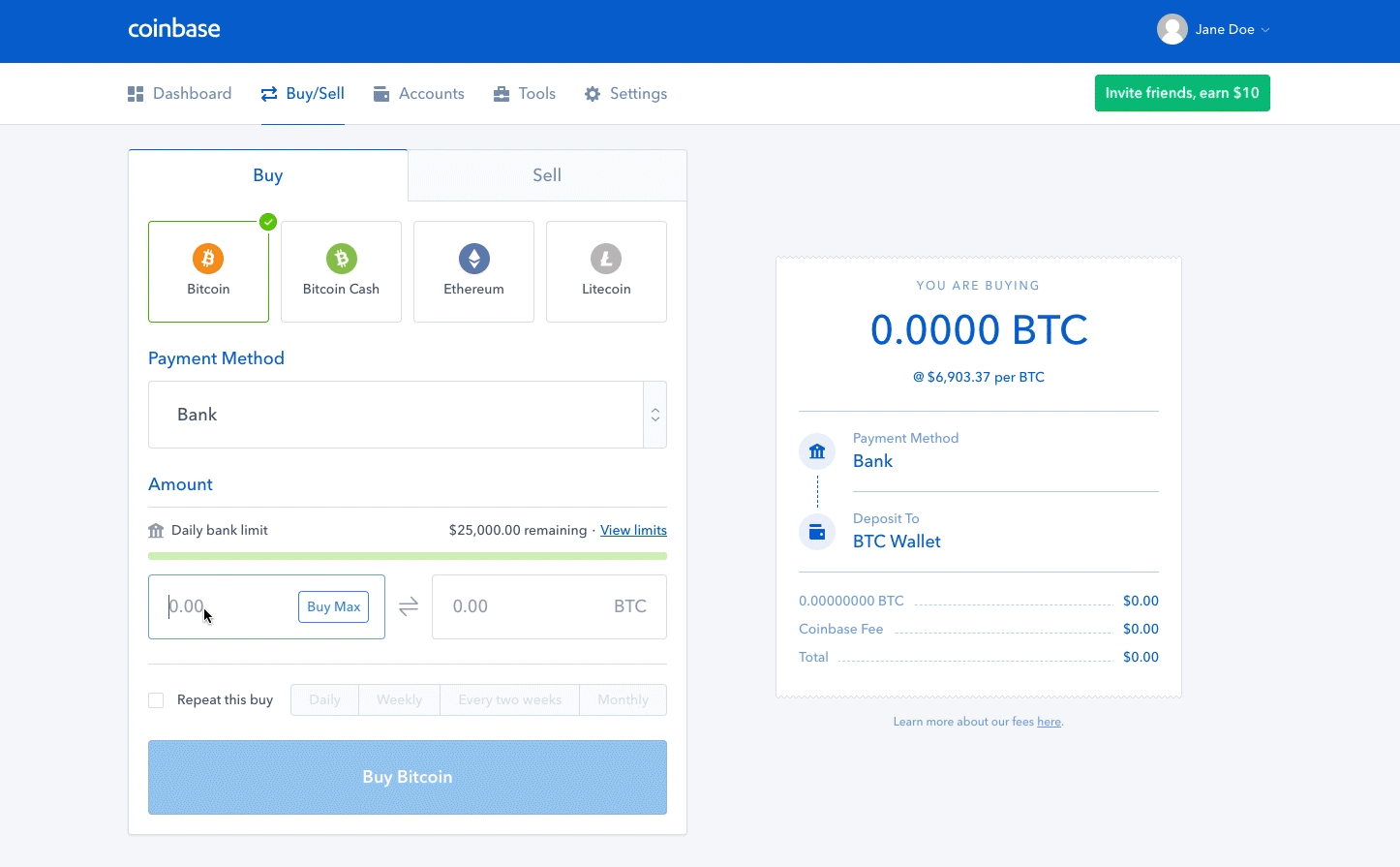 Buy crypto the easy way