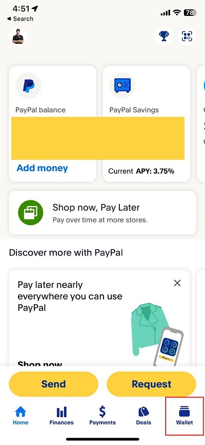 Paypal: How to add a gift card to your account