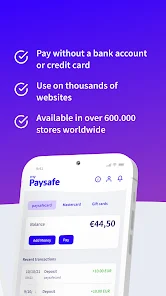 Buy paysafecard online | English