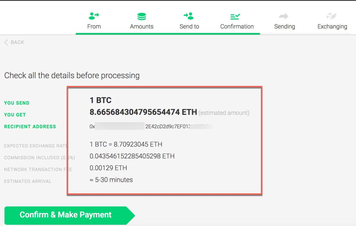 ETH to BTC Exchange | Convert Ethereum to Bitcoin on SimpleSwap