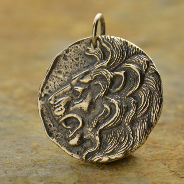 Lion de la Gileppe Coin, Lion Pendant, Lion Medal, Lion Jewelry, Gold – Bling By A