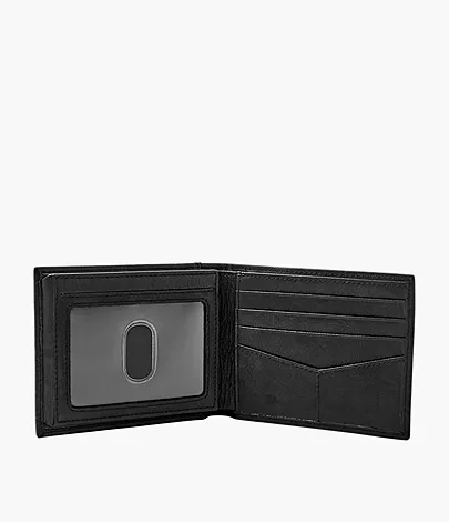 Fossil Leather Ingram RFID Bifold With Flip ID - ONLINE ONLY: Stanford University