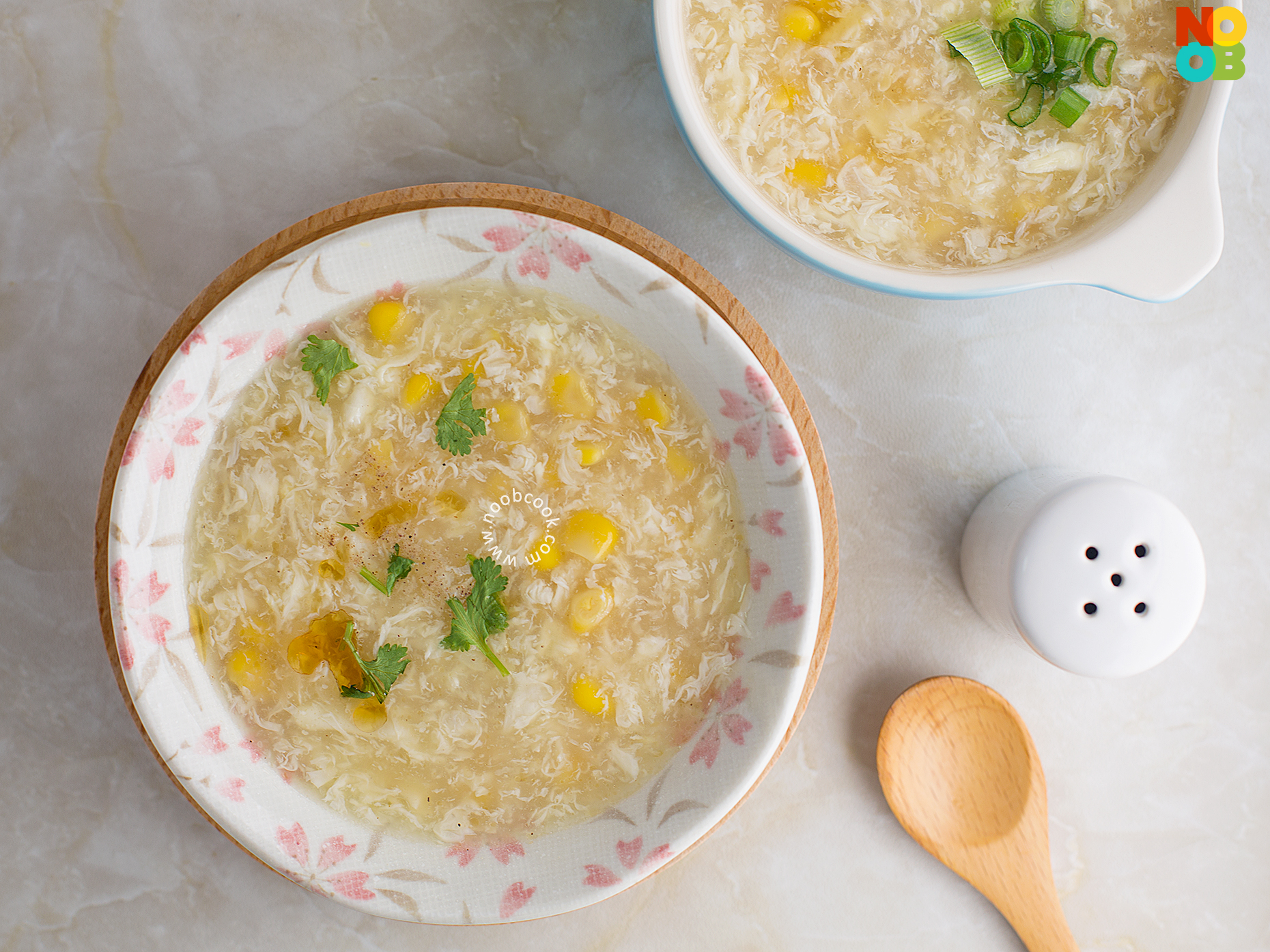 Cream Corn Egg Drop Soup Recipe 粟米蛋花湯 - ET Food Voyage