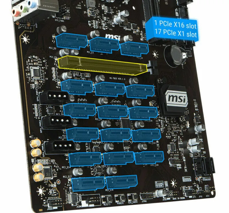 MSI BF PRO Cryptomining Motherboard – hashrate