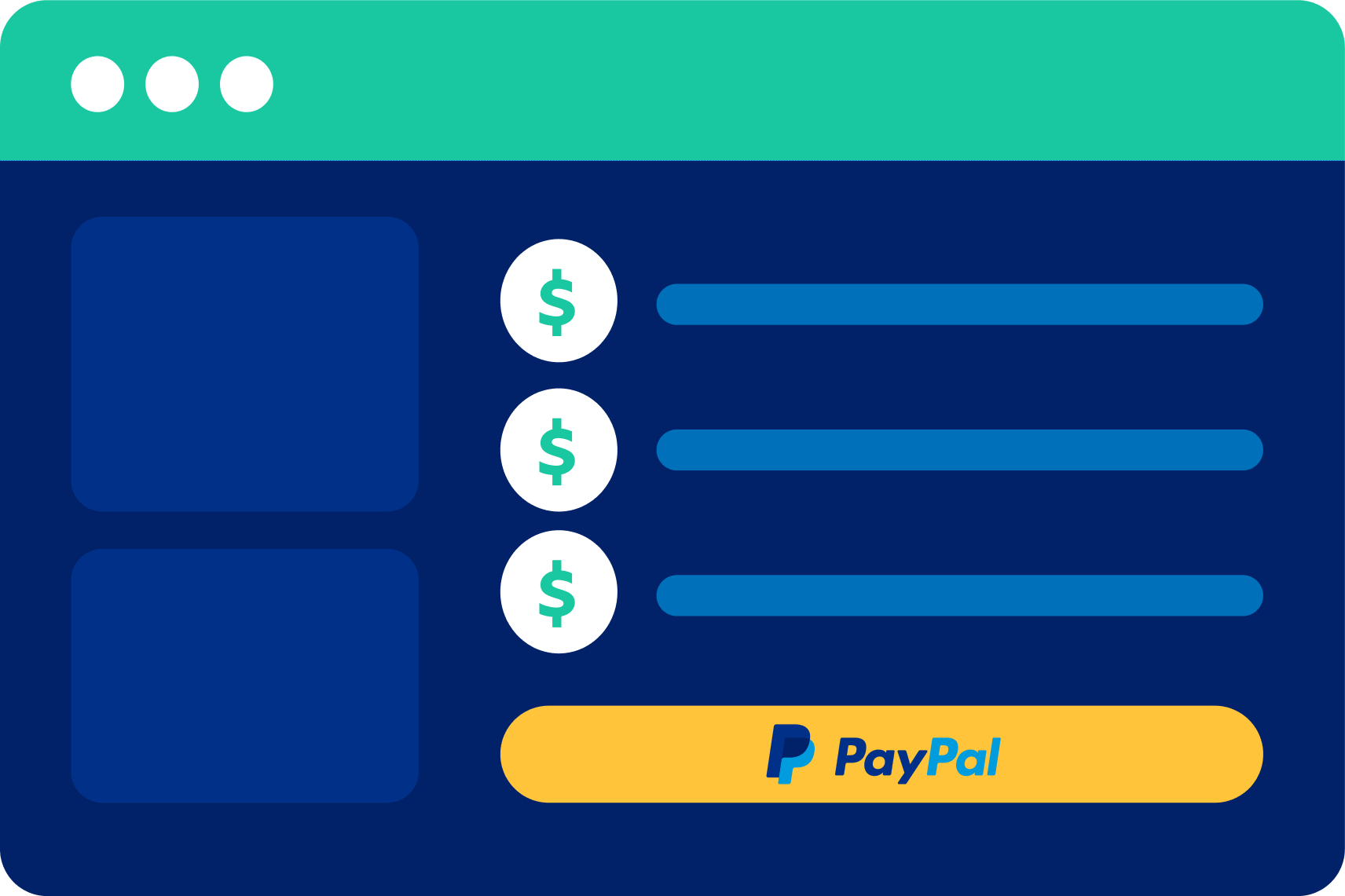 Log in to your PayPal account