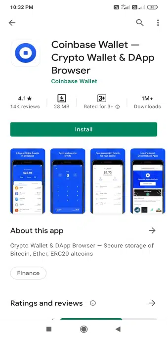 Coinbase Wallet Revenue & App Download Estimates from Sensor Tower - Google Play Store