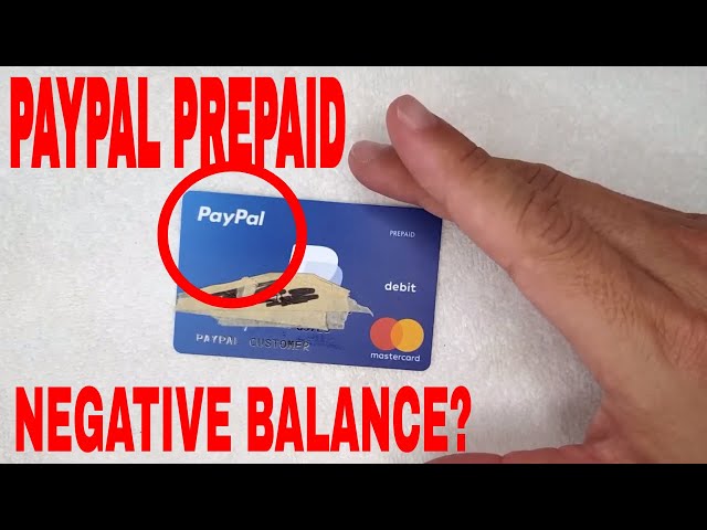 What should I do if my balance is negative? | PayPal US