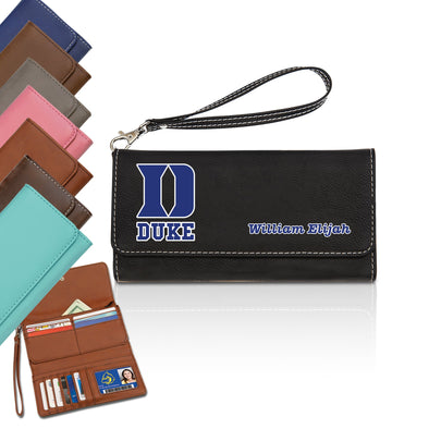 DUKE UNIVERSITY Blue Devils UNIVERSITY EMBOSSED TRIFOLD (Rico) | Sports Collectibles