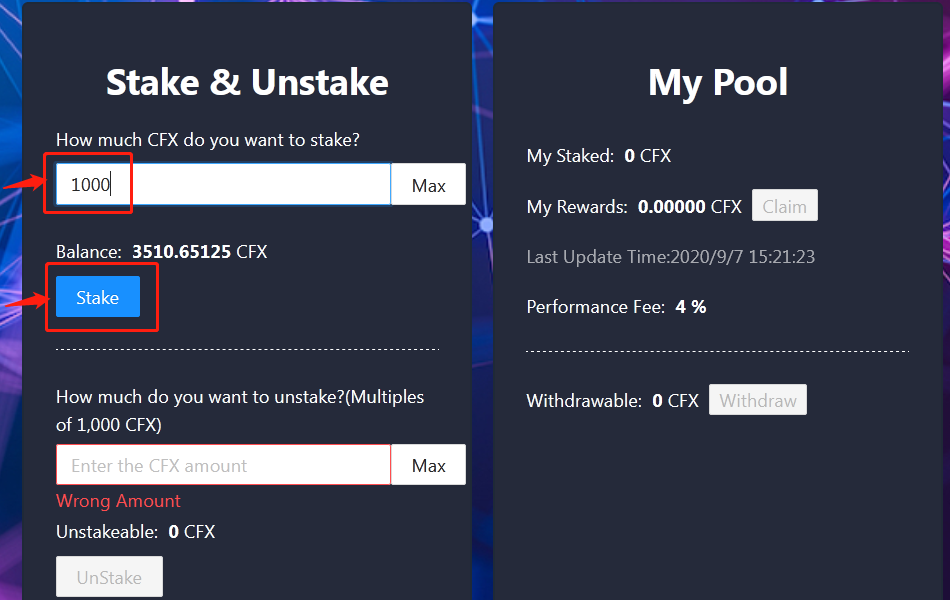 How to mine Conflux | f2pool