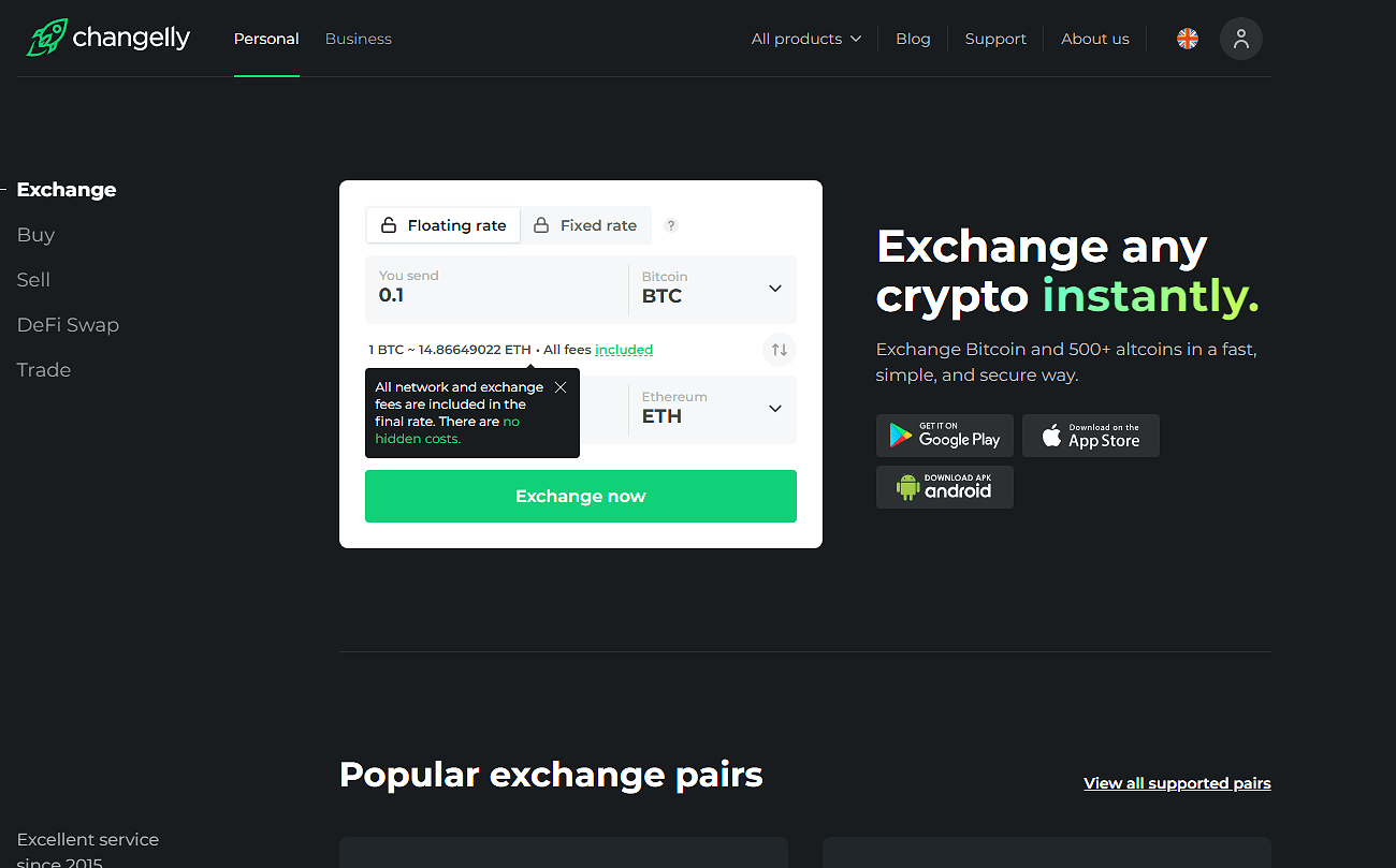 Changelly PRO Review: Fees, Trading & Supported Coins - Dappgrid