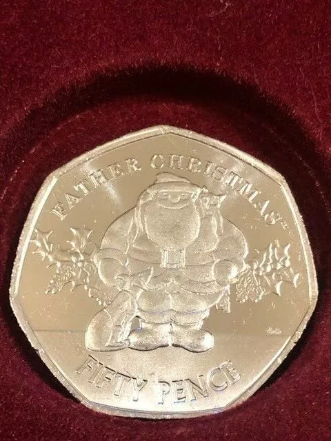 Gibraltar Father Christmas 50p Coin - UkCoinHunt