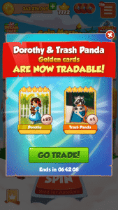 Trade cards in Coin Master - Next Gold Card Trade Event