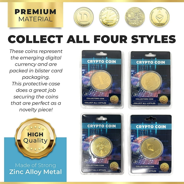 Gold-silver Bitcoin coin set