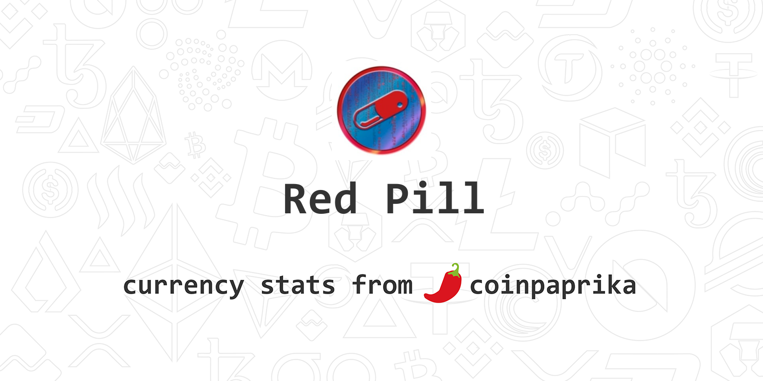 Red Pill Coin price now, Live RPIL price, marketcap, chart, and info | CoinCarp