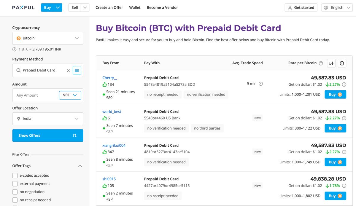 Buy Bitcoin with VISA Gift Card