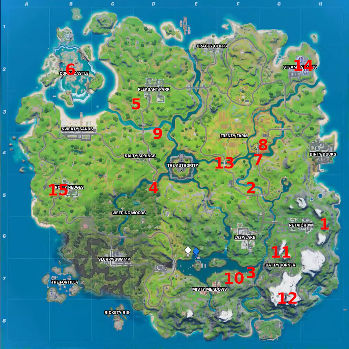 All Fortnite Season 3 Week 8 XP Coin Locations