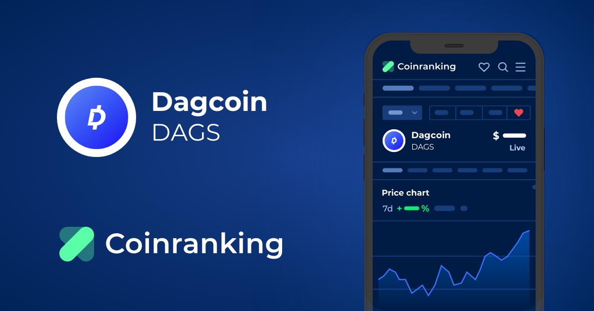 Dagcoin price now, Live DAGS price, marketcap, chart, and info | CoinCarp