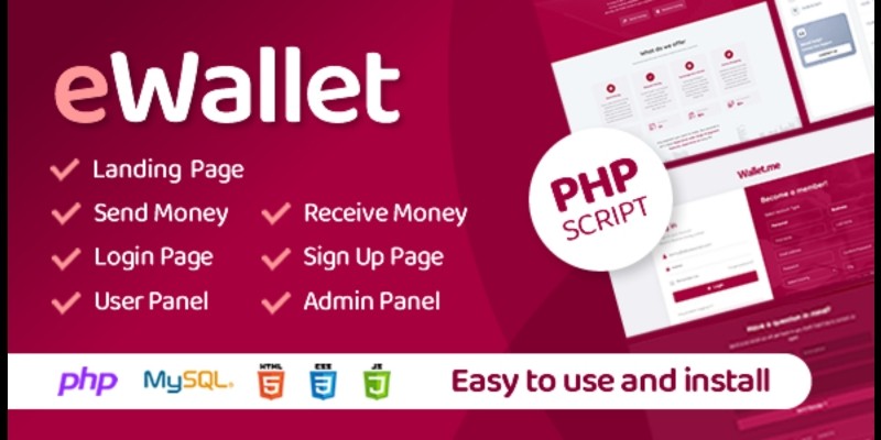 eWallet PHP Script by deluxescript | Crekode