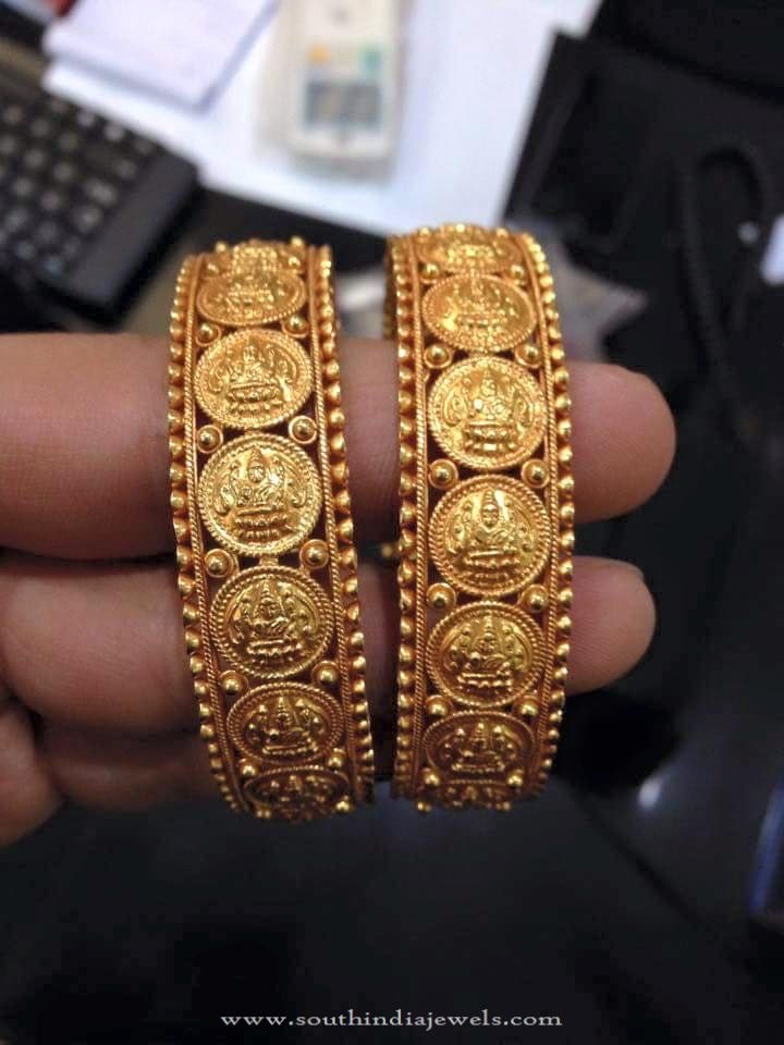 CZ Lakshmi Coin Bangles – Sajaye jewels