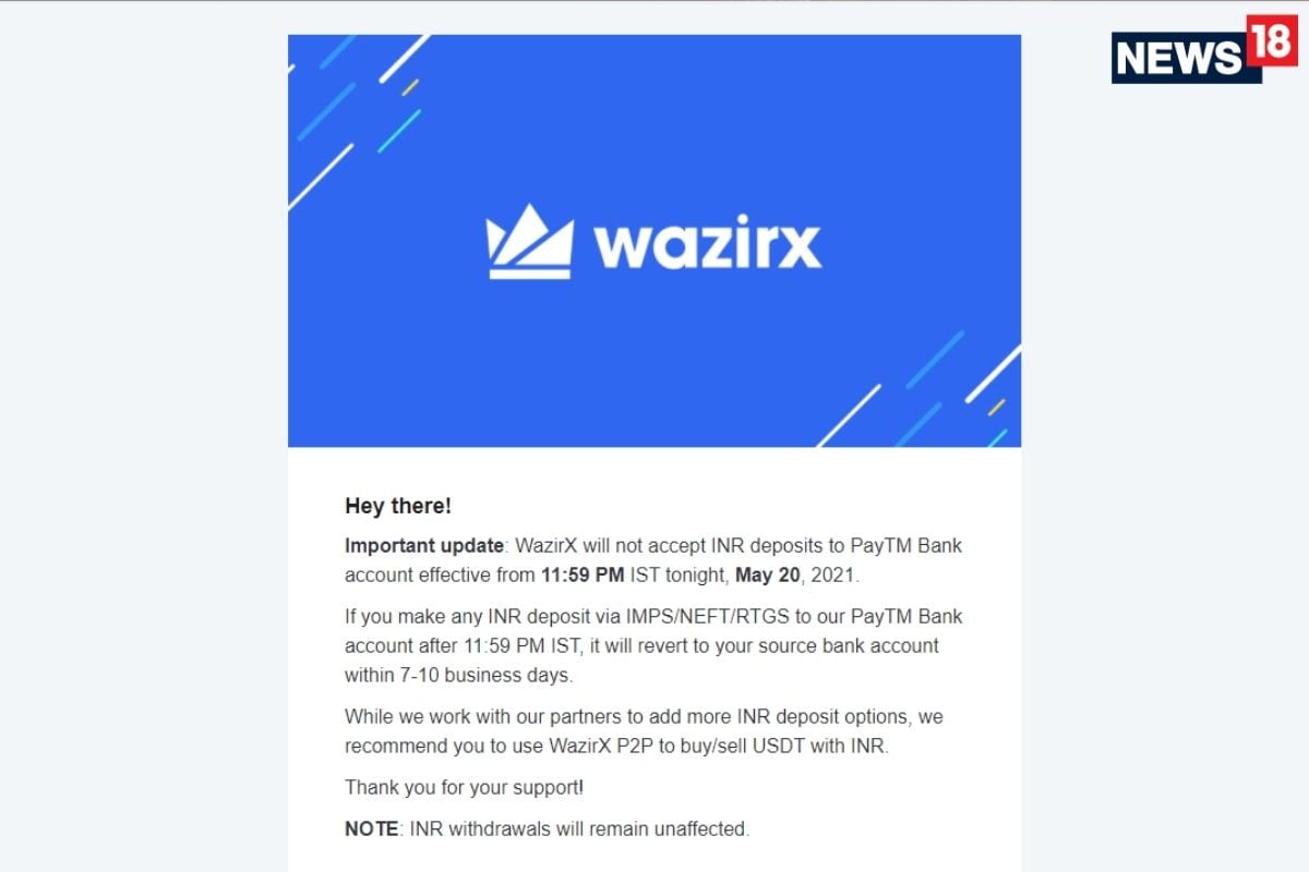 How to Withdraw Money From WazirX - Zengo