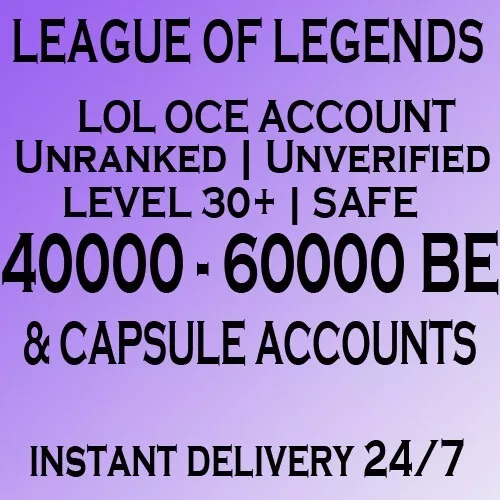 Buy LoL Account | Buy League of Legends account - helpbitcoin.fun