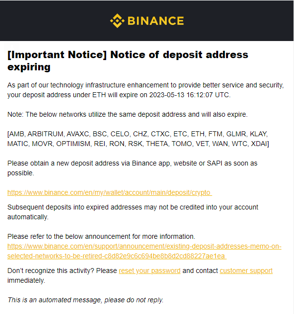 Fetching user addresses - Spot/Margin API - Binance Developer Community