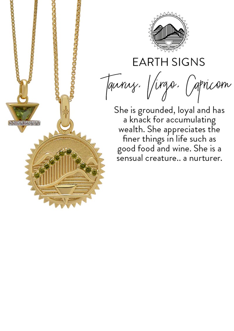 Gold Coin Necklace - Earth Pendant | Garmentory