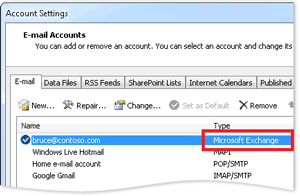 How to add an Exchange account in Outlook , or for Windows – Sherweb