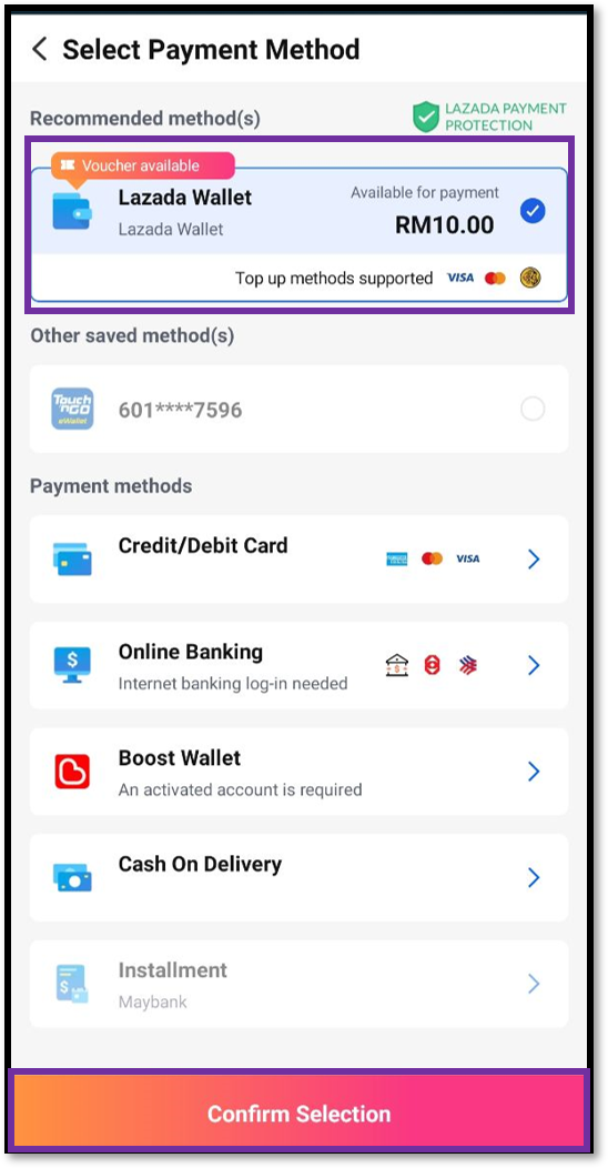 I have an issue with Lazada Wallet Payment | Lazada