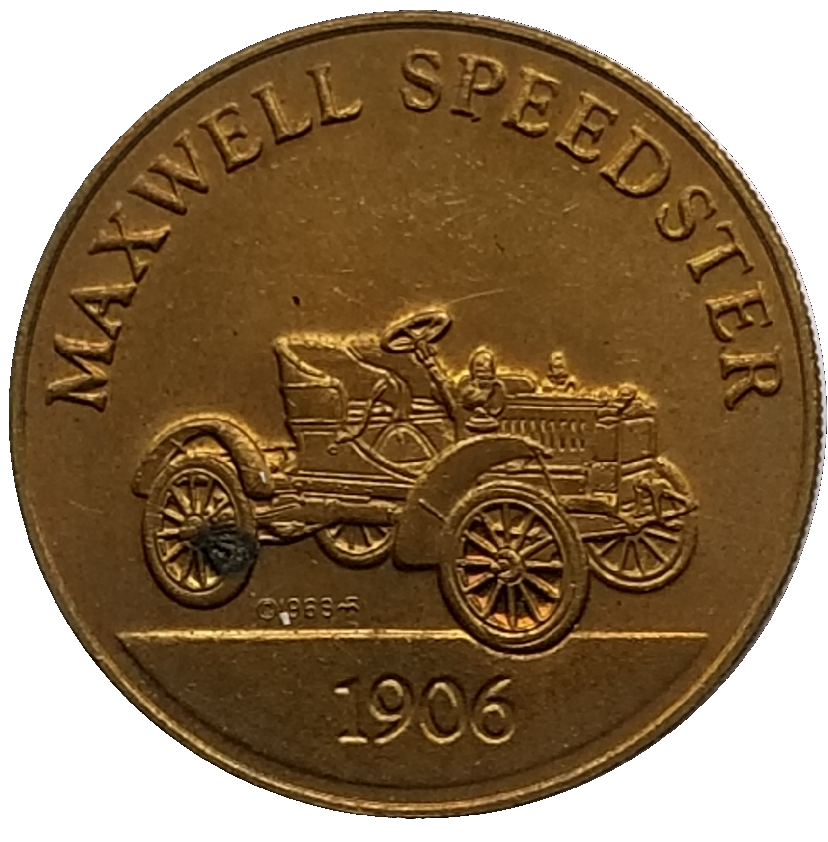 Sunoco Antique Car Coin Game Token Maxwell Speedster