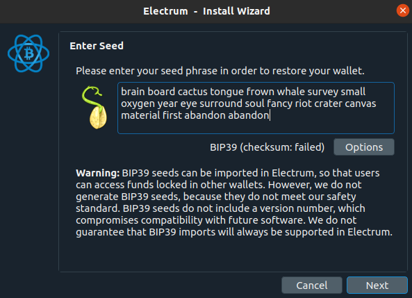 Invalid Electrum Seed Phrase: What to Do If Your Electrum Seed is Invalid