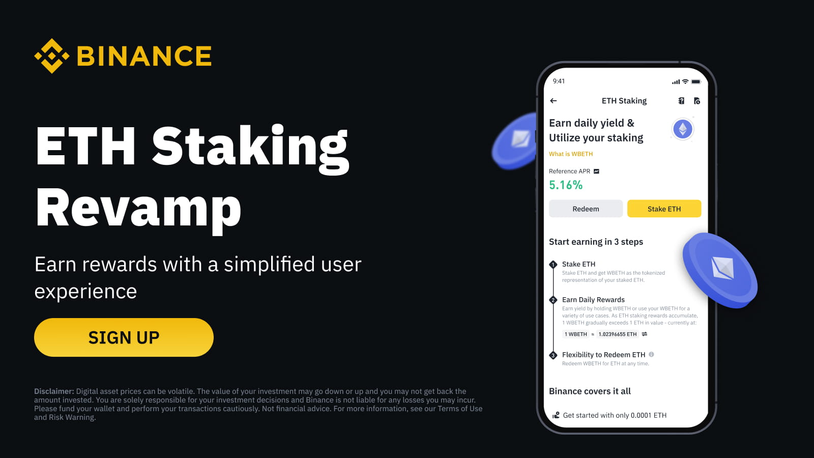 Binance Introduces Ether-based Liquid Staking Product Amid Ethereum Transition