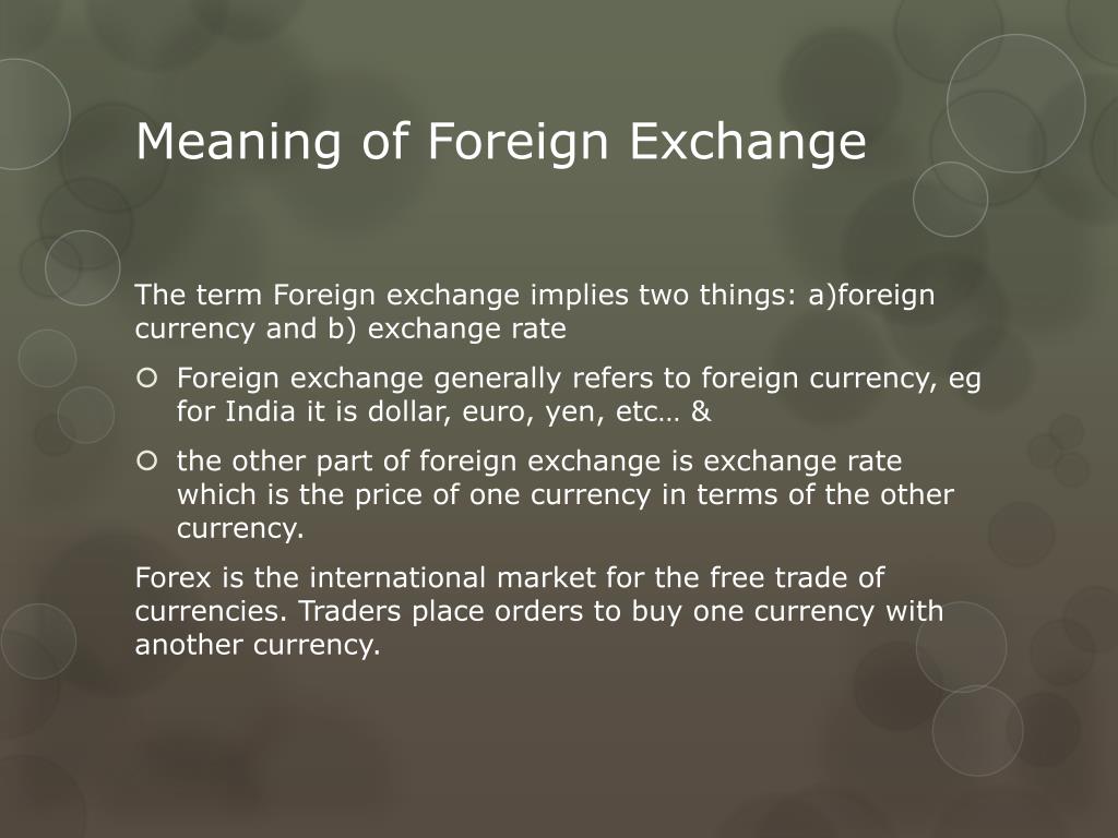 Foreign exchange Definition & Meaning - Merriam-Webster